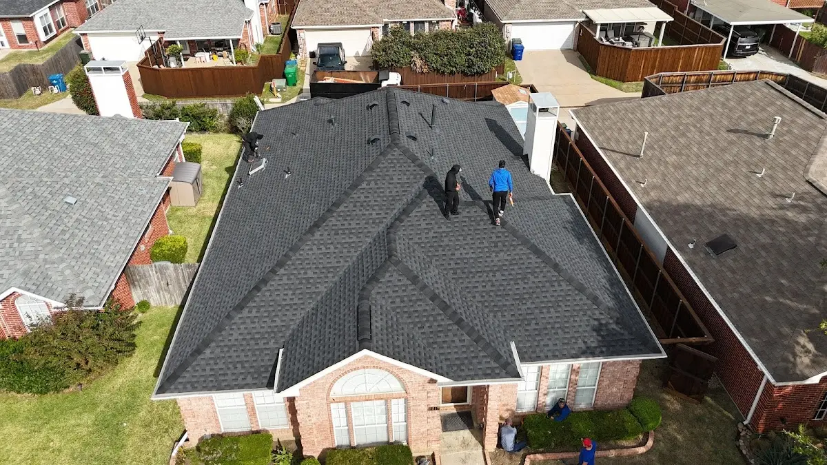 Slate & Tile Roof Repair work in progress on a Donaldsonville property